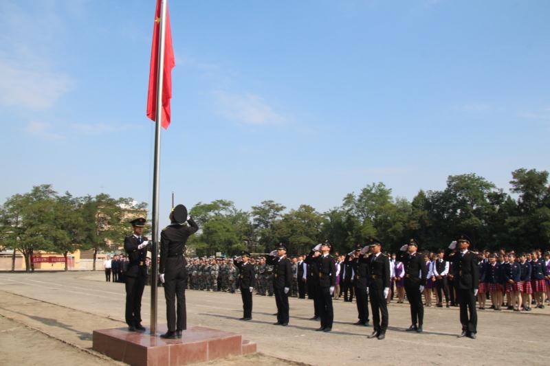 (升国旗)甘肃轨道教学点